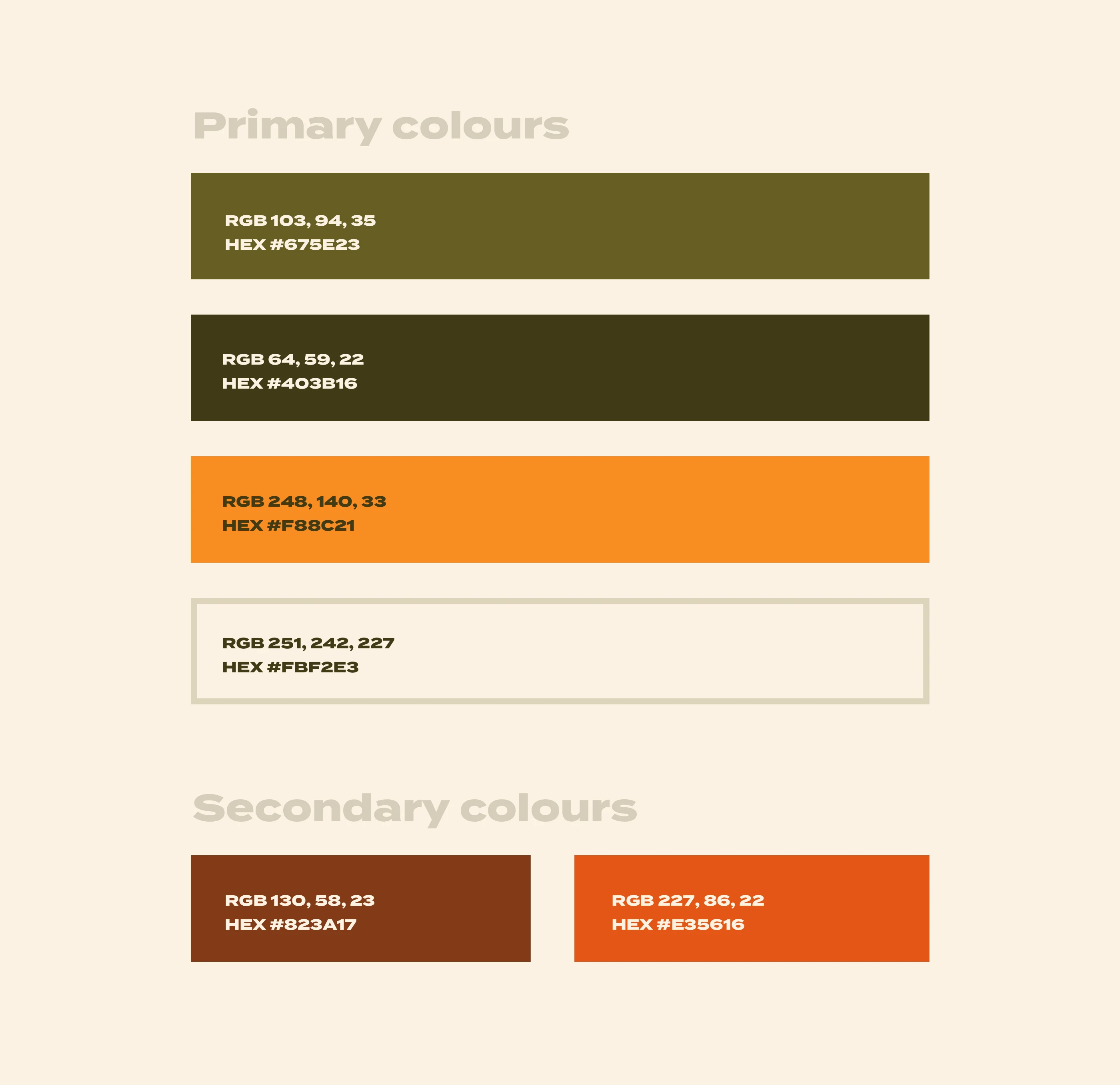 Straight Coffee — color palette