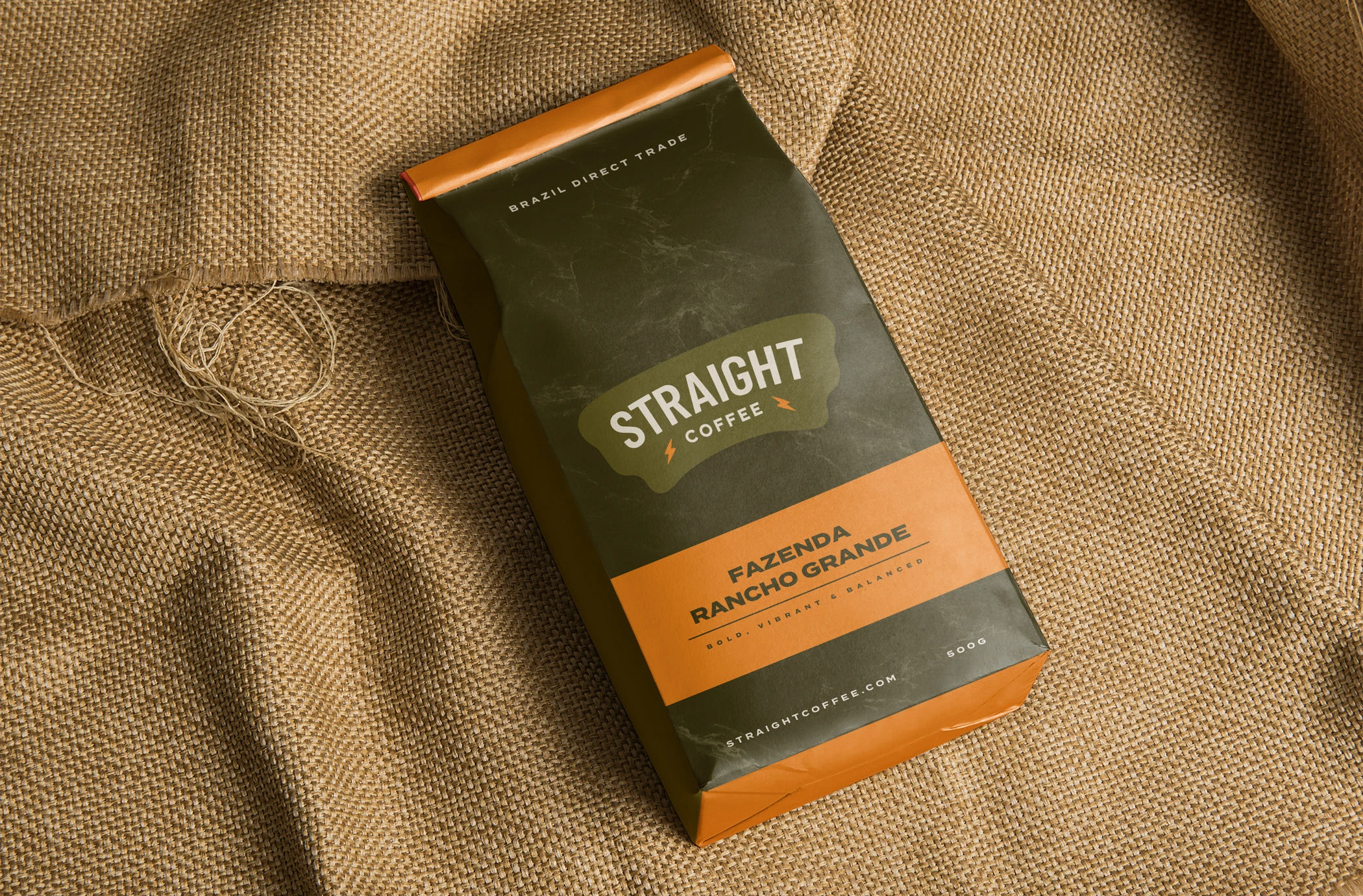 Straight Coffee — coffee pouch