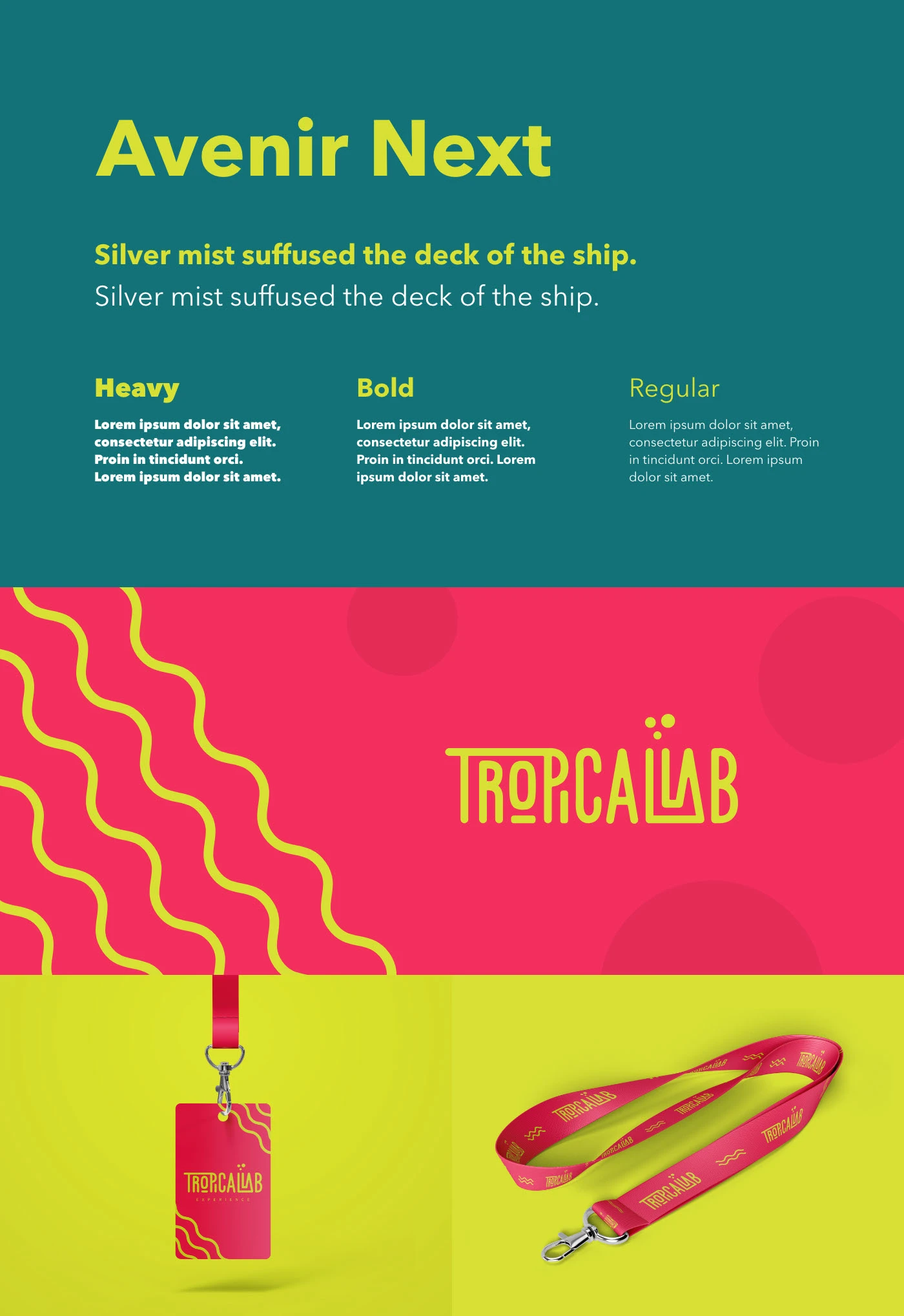 Tropical Lab — typography and brand elements