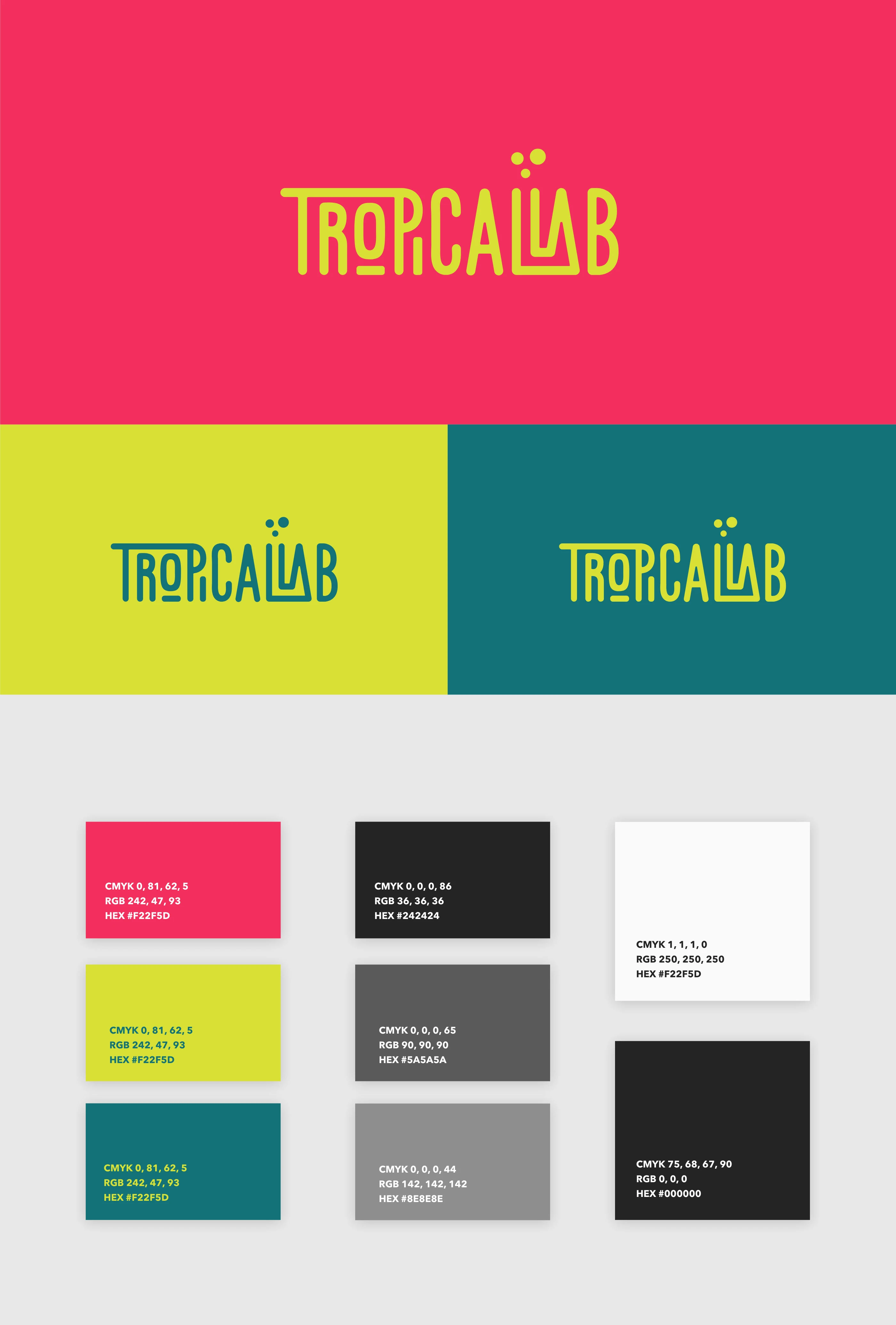 Tropical Lab — color palette