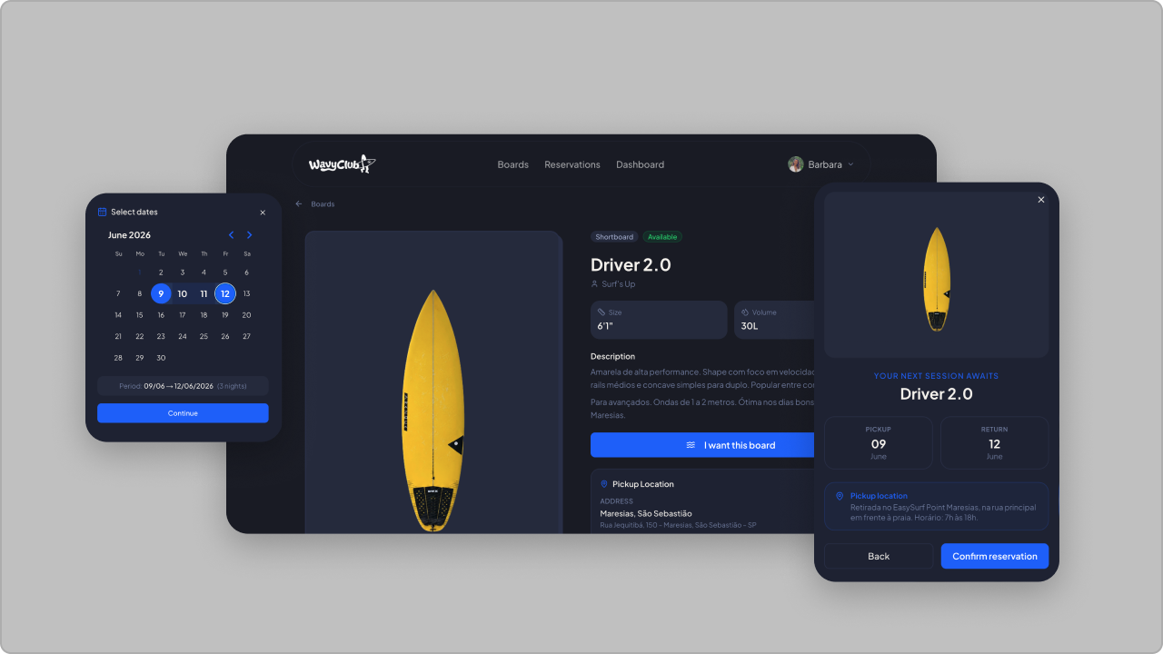 Wavy Club — UI components