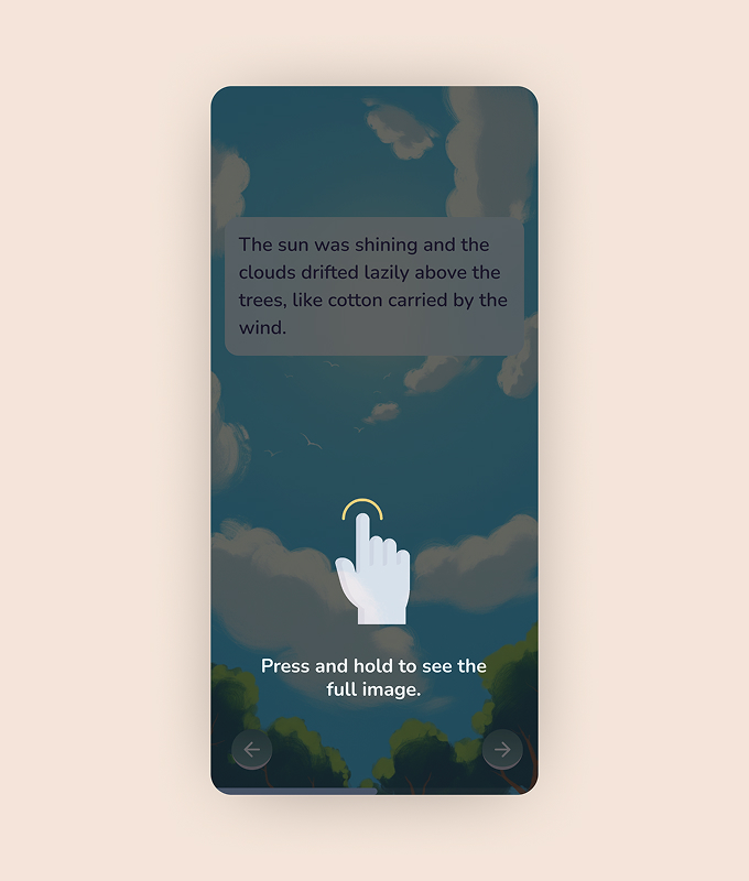 Yuna — press and hold interaction
